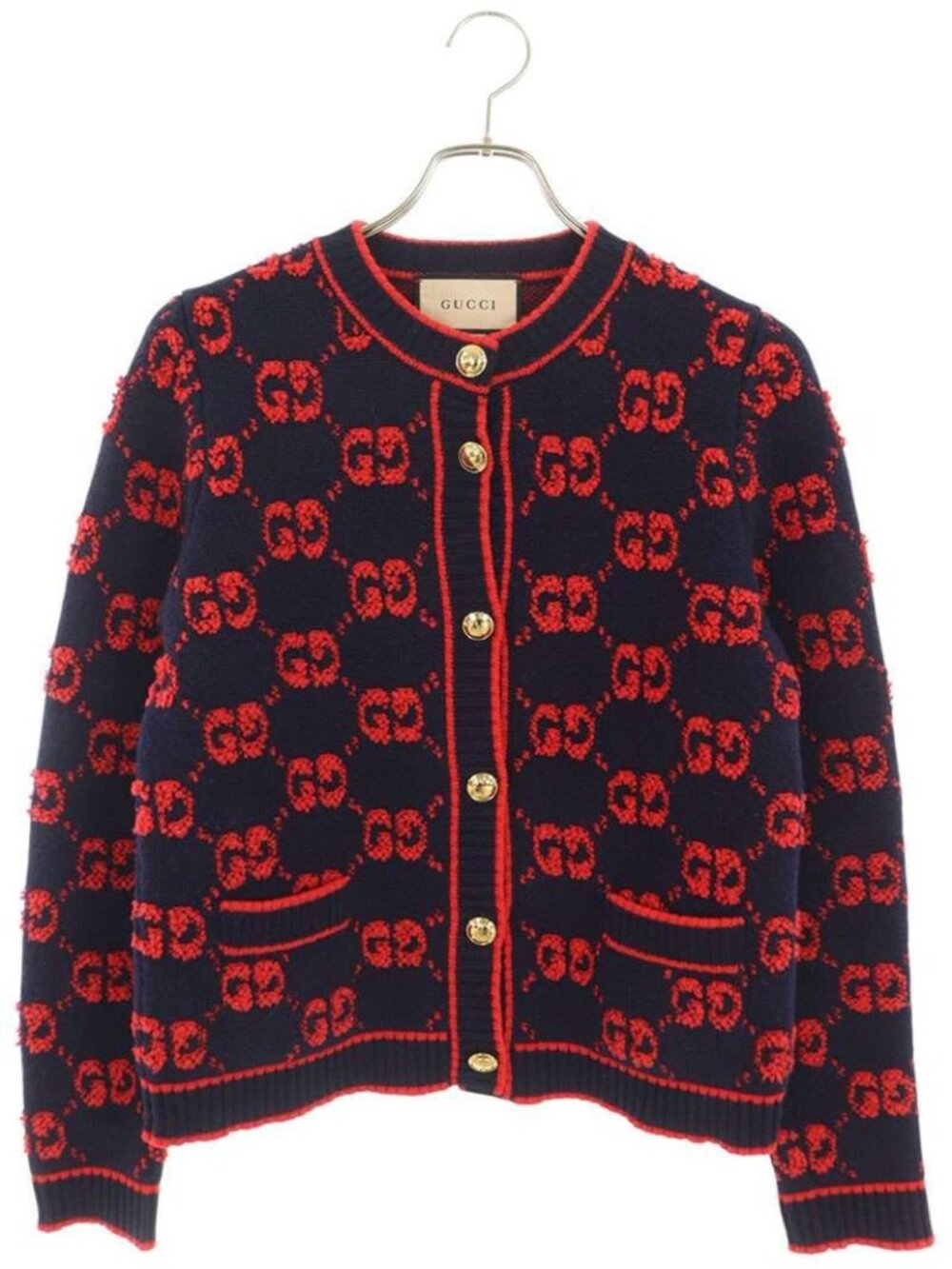 Gucci GG Wool Boucle Jacquard Cardigan